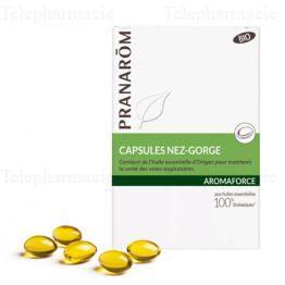 PRANAROM Aromaforce Capsules nez gorge bio 30 capsules