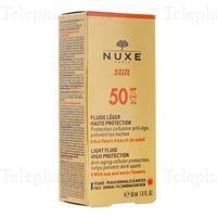 NUXE Sun Fluide léger haute protection SPF 50 visage flacon 50ml