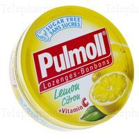 PULMOLL Pastilles citron vitamine C sans sucre boîte de 45g