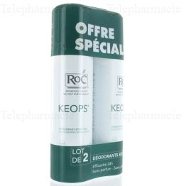 ROC Keops D&eacute;odorant spray sec 2*150 ml