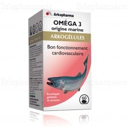 ARKOPHARMA Arkogelules - Oméga 3 (Huile de Poisson) Boîte 60 capsules