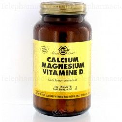 SOLGAR Calcium magnésium vitamine D 150 comprimés