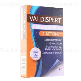 Valdispert melatonine 1mg 4 actions 30 comprimes
